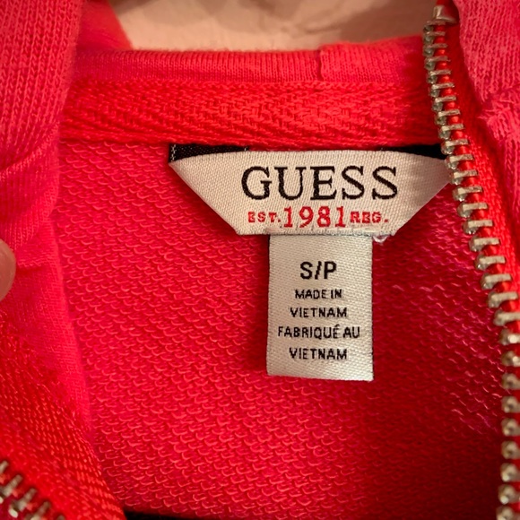 GUESS Women’s Hot pink zip up - Picture 2 of 3